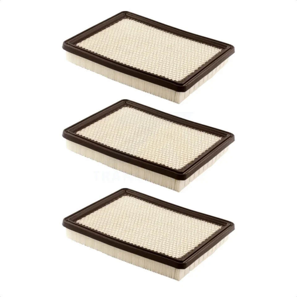 Silicone Easy-Clean Air Filter (3 Pack) For Buick Chevrolet LeSabre Pontiac Impala Grand Prix Century Cadillac LaCrosse Park Avenue DeVille Monte Carlo Bonneville Oldsmobile Regal Eldorado 88 Caprice Intrigue K57-100433