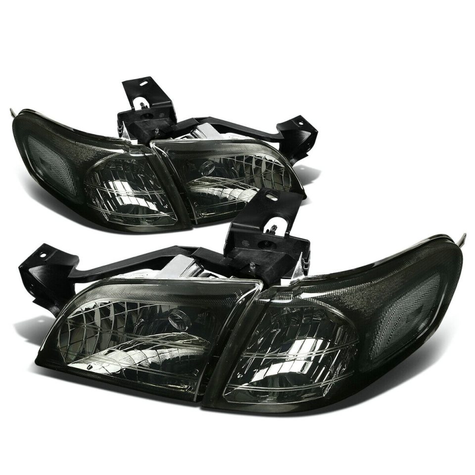 Core 1997-2005 Chevy Venture Smoked Housing Headlight+Clea