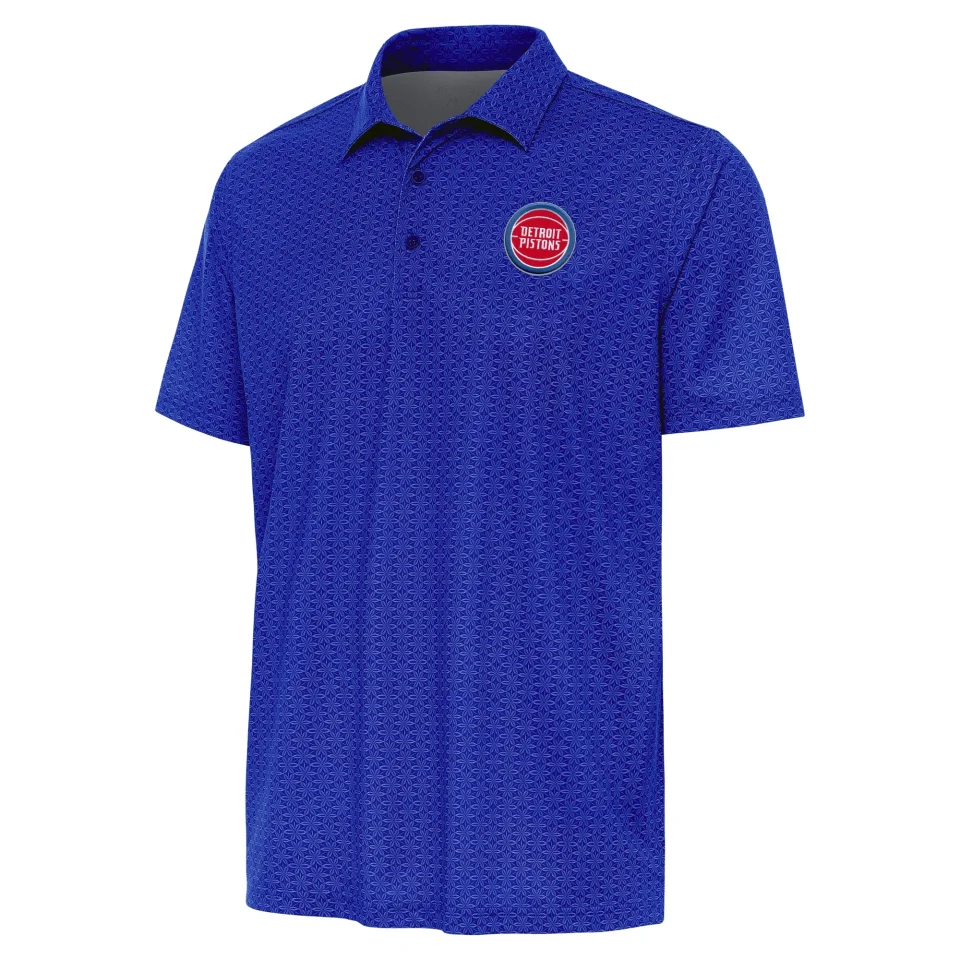 Stainless Steel Durable Men's Antigua Royal Detroit Pistons Relic Polo