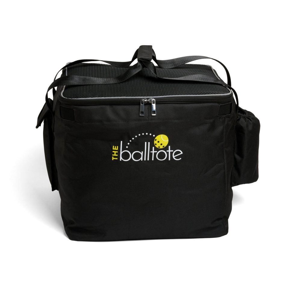 Silicone Ball Tote - Black Replacement Bag for Tennis and Pickleball Pro Teaching Cart and Ball Hopper - Works with GAMMA, WILSON, BABOLAT 150 carts