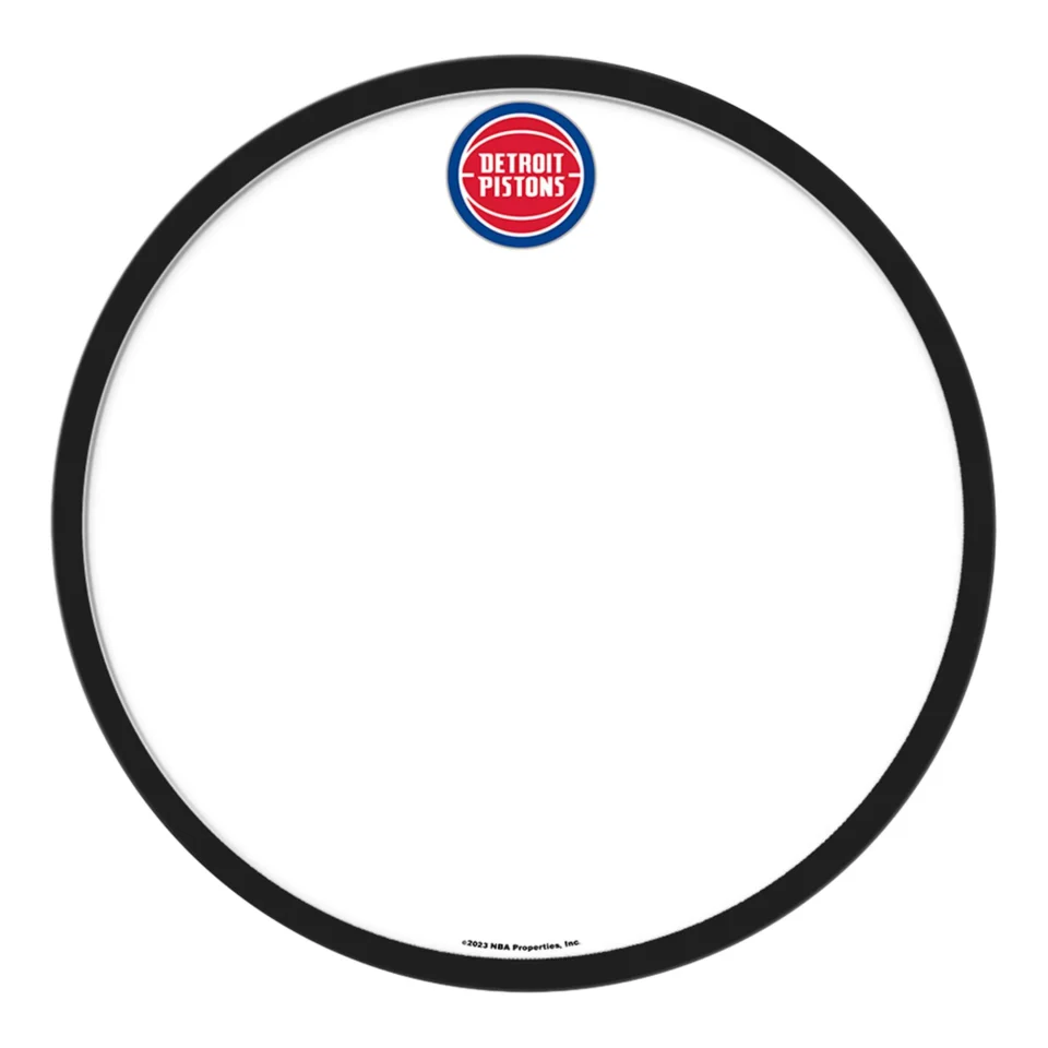 Easy-Clean Detroit Pistons: Modern Disc Dry Erase Wall Sign