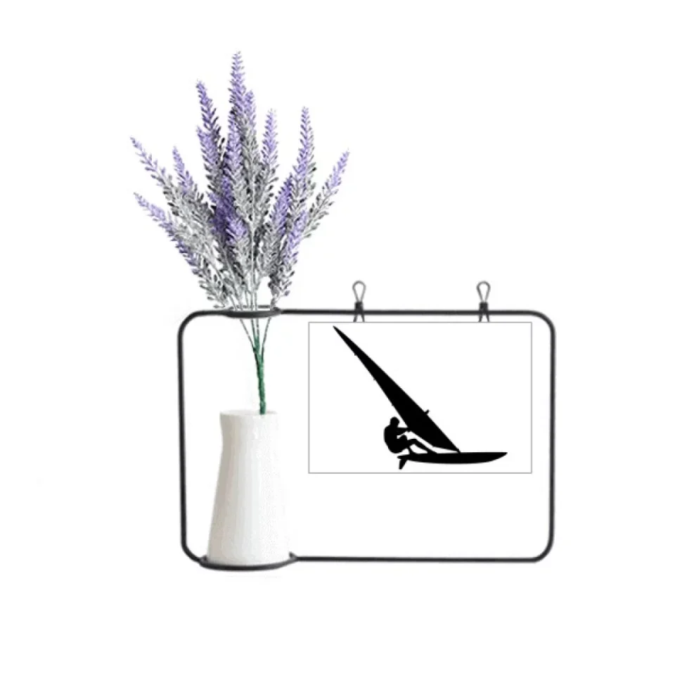 Non-Toxic Best-Selling Sports Surfing Sailboat Player Artificial Lavender Flower Vase Bottle Card