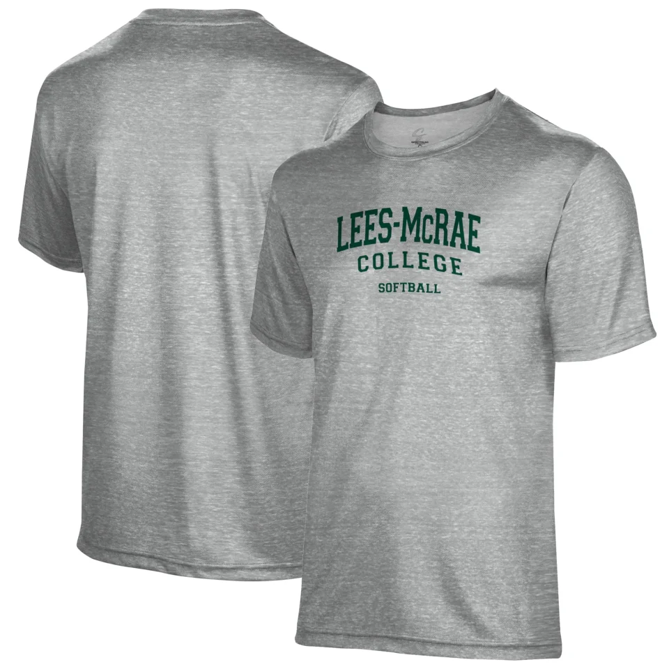 Portable Best-Selling Men's Gray Lees-McRae Bobcats Softball Name Drop T-Shirt