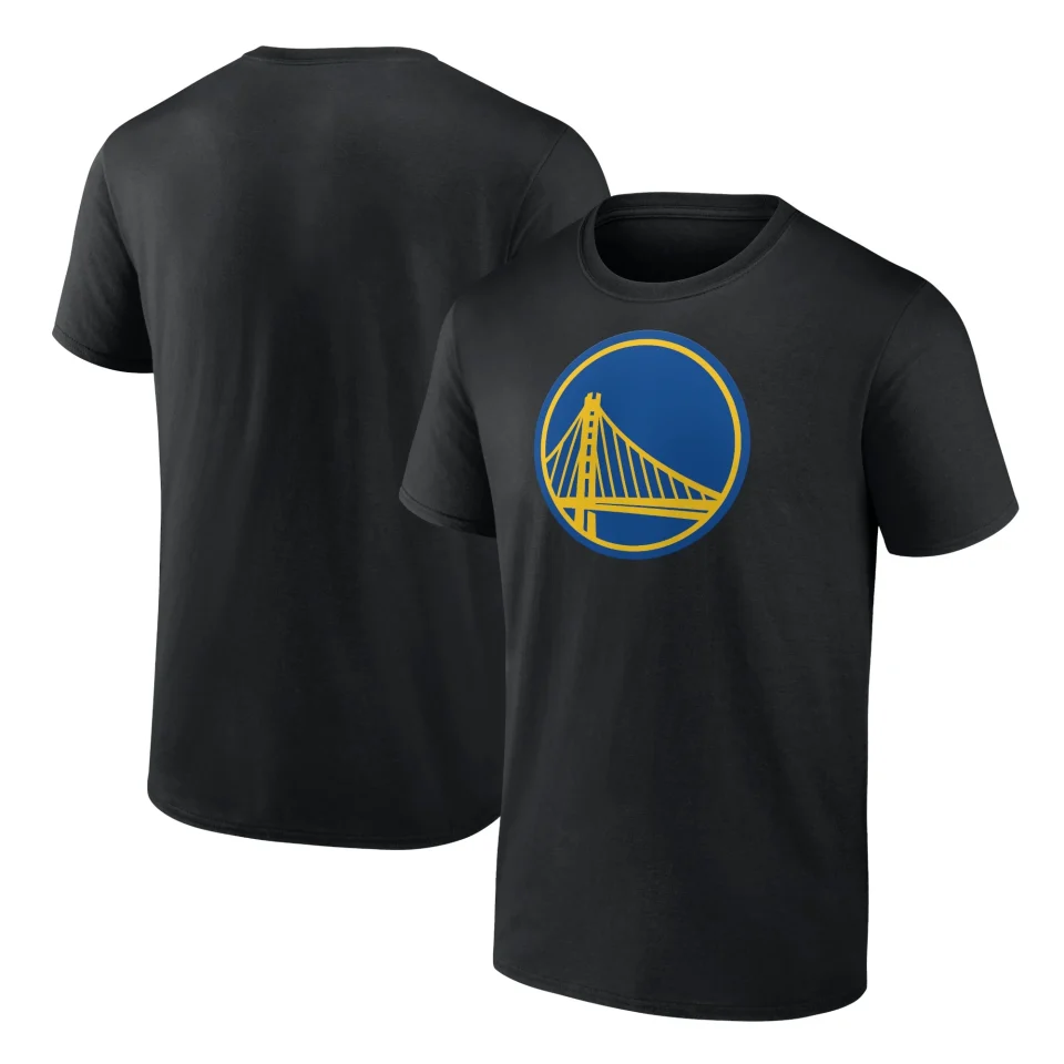 Safe Storage Men's Fanatics Branded Black Golden State Warriors Primary Logo T-Shirt