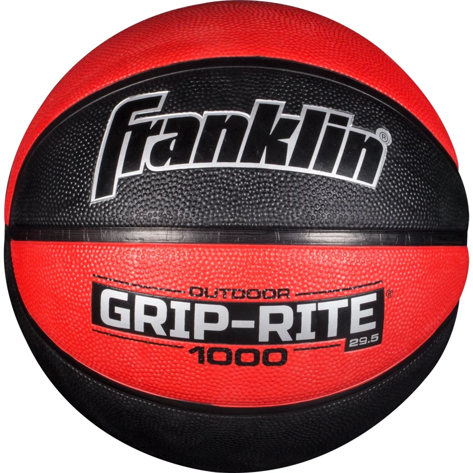 Natural Franklin Sports Grip-Rite 1000 Official 29.5 Basketball-Black/Red