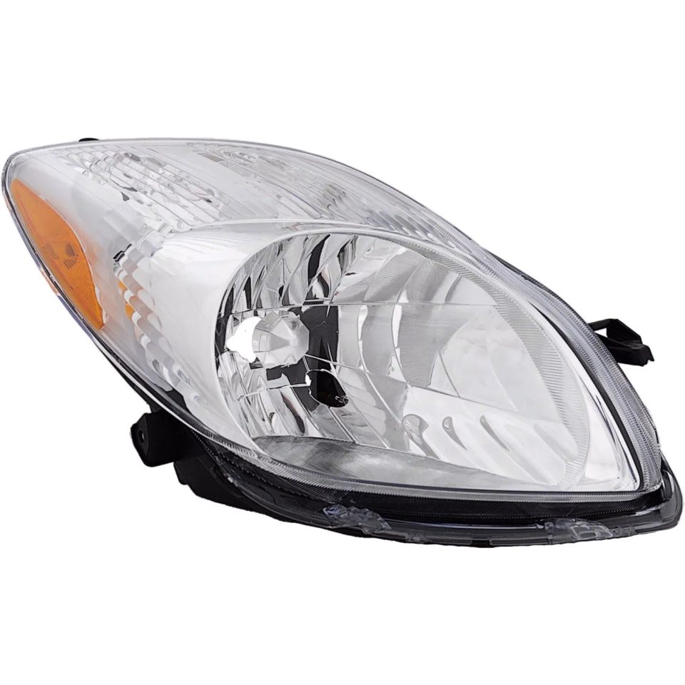 Premium Baking Headlight For 2009 2010 2011 Toyota Yaris Hatchback Right Clear Lens