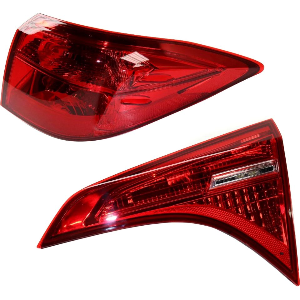 Core Tail Lights For 2017-2019 Toyota Corolla LH/RH Inner Outer with bulb Halogen/LED