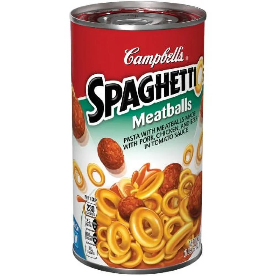 Healthy Clear Campbell's SpaghettiOs with Meatballs (Pack of 6)