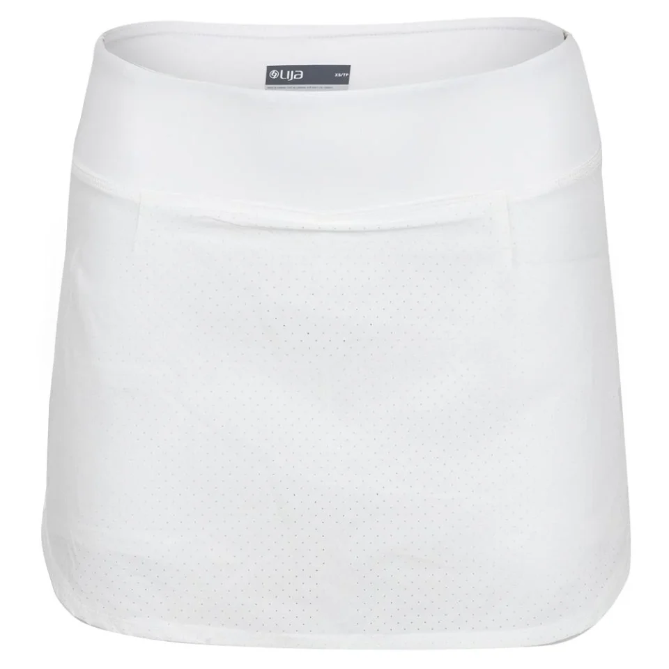 Portable Lija Women`s Pindot Tashi Tennis Skort White ( X-Large White )