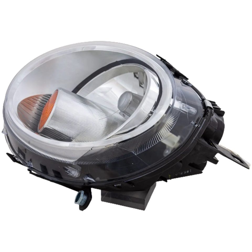 Polished Easy-Clean Headlight For 2007-2015 Mini Cooper Left Halogen With Bulb CAPA