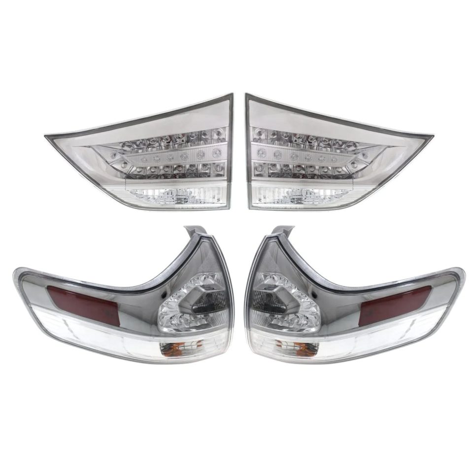 Best-Selling Tail Light Set For 2011-2020 Toyota Sienna LH RH Inner Outer Clear/Red CAPA
