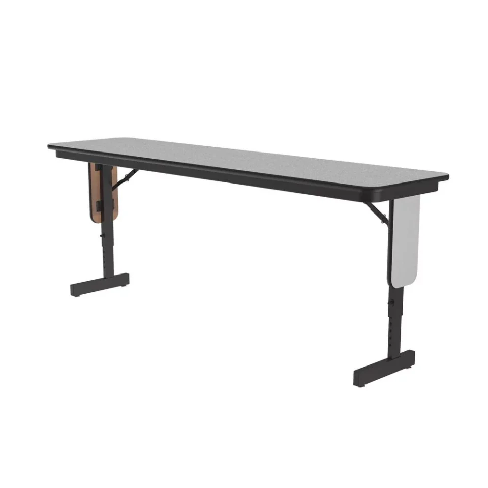 Portable Best-Selling Correll SP 18x72 Adjustable Height Metal/Wood Folding Seminar Table in Gray