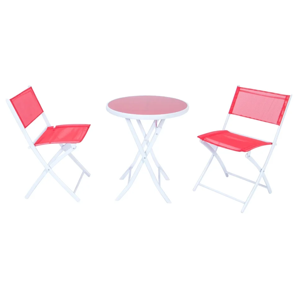BPA-Free Maykoosh Nordic Haven Outdoor Bistro Folding Table Chairs Set